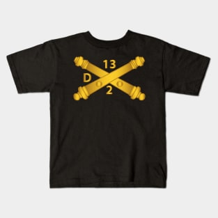 Delta Battery, 2nd Bn, 13th Field Artillery Regiment - Arty Br wo Txt Kids T-Shirt